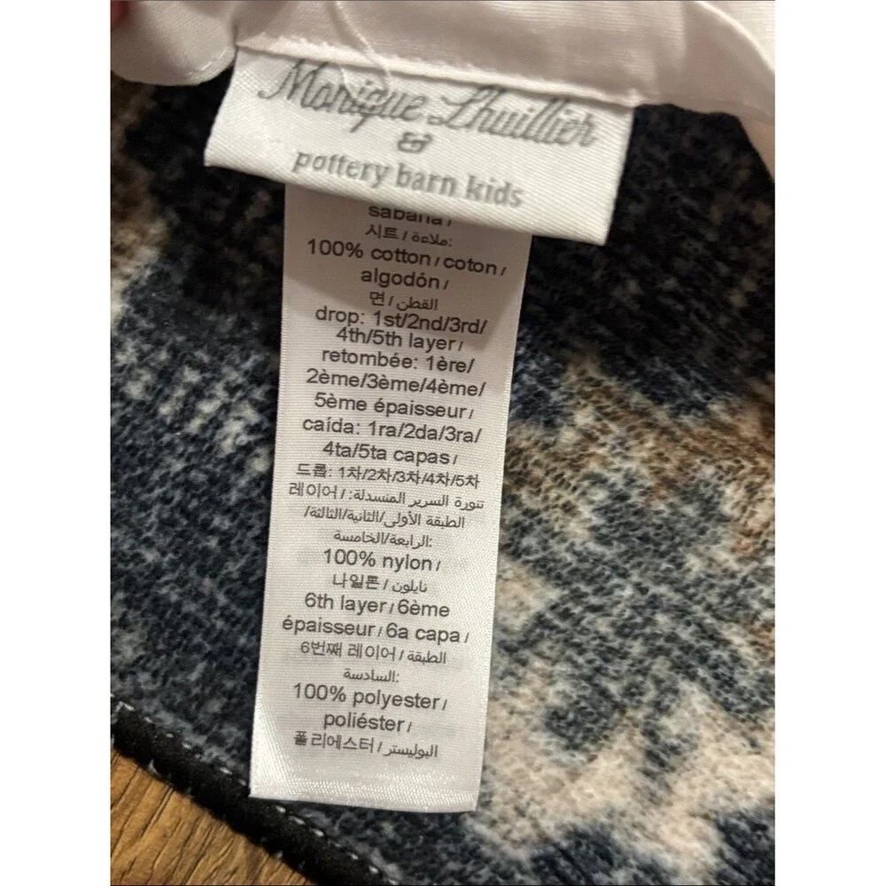 Pottery Barn Kids x Monique Lhuillier Tulle Crib Skirt in Blush Pink $129 Retail
